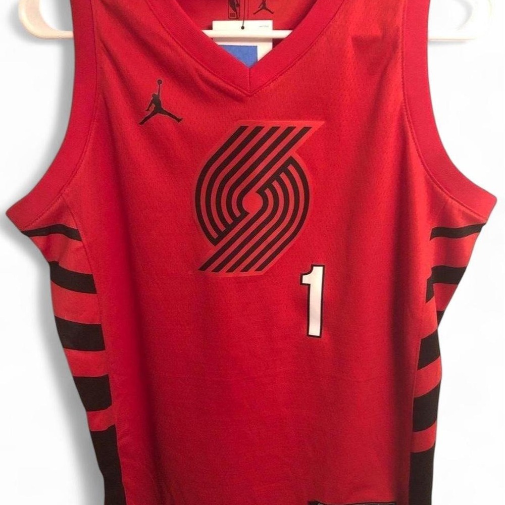 NBA Jordan Anfernee Simons #1 NWT Youth Large 14/16 Portland Trailblazers Jersey